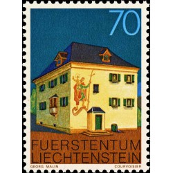 1 عدد تمبر سری پستی ساختمانها - 70 - لیختنشتاین 1978