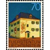 1 عدد تمبر سری پستی ساختمانها - 70 - لیختنشتاین 1978
