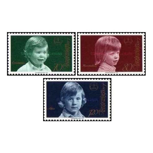 3 عدد  تمبر  تصاویر سلطنتی - پرنس کنستانتین - لیختنشتاین 1975