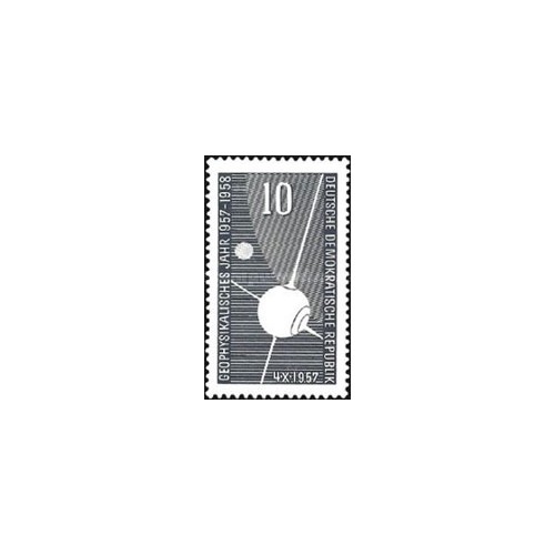 1 عدد  تمبر سال ژئوفیزیک - جمهوری دموکراتیک آلمان 1957