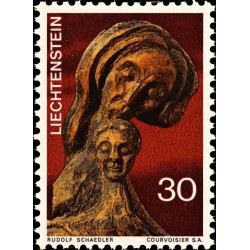 1 عدد  تمبر کریستمس - لیختنشتاین 1970