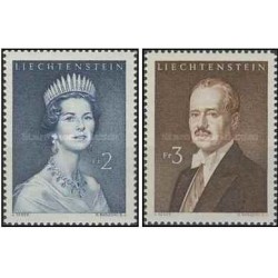 2 عدد  تمبر ازوج سلطنتی - لیختنشتاین 1960 قیمت 6.49 دلار
