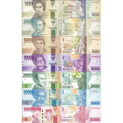 فول ست اسکناسهای اندونزی - اندونزی 2016