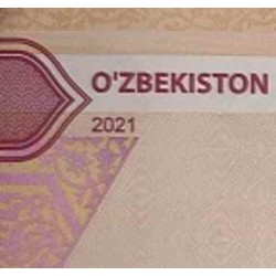 اسکناس 2000 سام - ازبکستان 2021