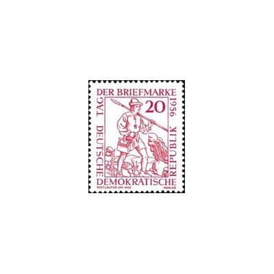 1 عدد  تمبر روز تمبر - جمهوری دموکراتیک آلمان 1956
