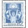 1 عدد  تمبر دهمین سالگرد همبستگی مردمی - جمهوری دموکراتیک آلمان 1955
