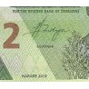 اسکناس 2 دلار - زیمباوه 2019