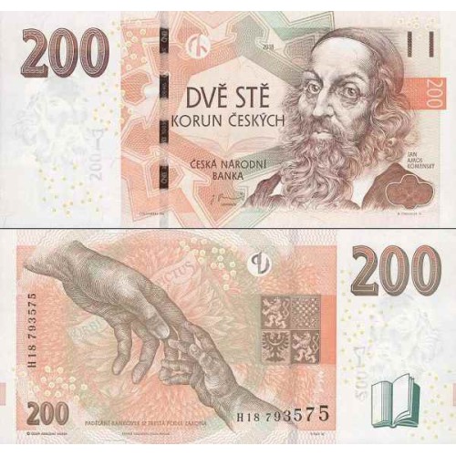 اسکناس 200 کرون - جمهوری چک 2018