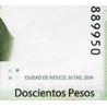 اسکناس 200 پزو - مکزیک 2019 سفارشی