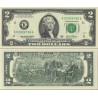 اسکناس 2 دلار - آمریکا 2003 سری K دالاس - مهر سبز
