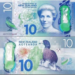 اسکناس پلیمر 10 دلار - نیوزلند 2015