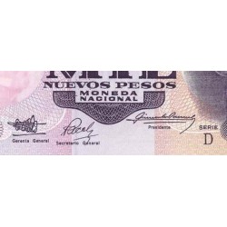 اسکناس 1000 پزو - اورگوئه 1992  سری D