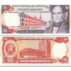 اسکناس 50 بولیوار - ونزوئلا 1998 تاریخ  13.10.1998