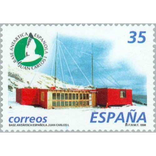 1 عدد تمبر پایگاه قطب شمال خوان کارلوس -  اسپانیا 1998