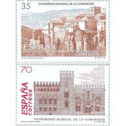 2 عدد تمبر میراث جهانی یونسکو - اسپانیا 1998