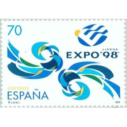 1 عدد تمبر نمایشگاه جهانی لیسبون 98 - اسپانیا 1998