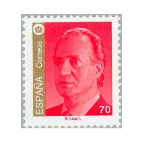 1 عدد تمبر سری پستی - شاه خووان کارلوس اول - 70 - اسپانیا 1998