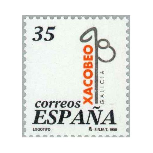 1 عدد تمبر سال مقدس کامپوستلا - اسپانیا 1998