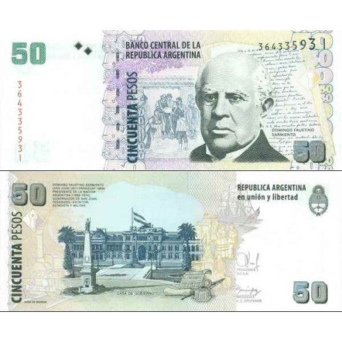 اسکناس 50 پزو - آرژانتین 2003 اسکناس 50 پزو - آرژانتین 2003