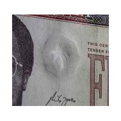 اسکناس 50 دلار - لیبریا 2011 عبارت پشت بانک مرکزی لیبریا - بدون لیبل CBL بالای امضای راست