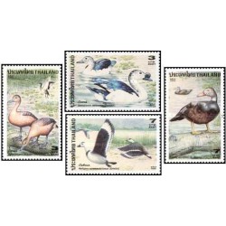 4 عدد تمبر پرندگان آبزی - تایلند 1996
