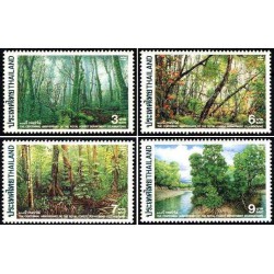 4 عدد تمبر صدمین سالگرد دپارتمان جنگلهای سلطنتی - تایلند 1996 قیمت 3.3 دلار