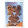 1 عدد تمبر تبریک - عشق - اسلوونی 2002