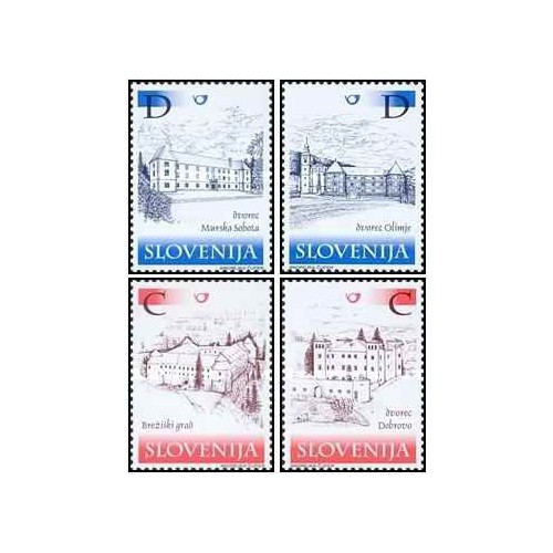 4 عدد تمبر قلعه ها - اسلوونی 2001 قیمت 4 دلار 4 عدد تمبر قلعه ها - اسلوونی 2001 قیمت 4 دلار