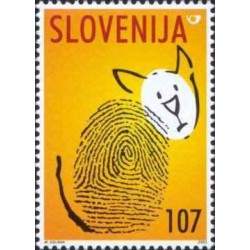 1 عدد تمبر روز جهانی حیوانات - اسلوونی 2001