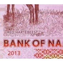 اسکناس 20 دلار - نامیبیا 2013 با الماس وسط روی اسکناس