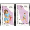 2 عدد تمبر مشترک اروپا - Europa Cept - بازیهای کودکان - قبرس ترکیه 1989
