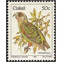 1 عدد تمبر سری پستی پرندگان - 50c -  آفریقای جنوبی - سیسکی 1981