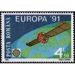 1 عدد تمبر مشترک اروپا - Europa Cept - هوافضای اروپا - ماهواره "EUTELSAT I" - رومانی 1991