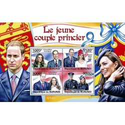 مینی شیت ازدواج سلطنتی - پرنس ویلیام و کیت میدلتون - بروندی 2011 قیمت 11.8 دلار