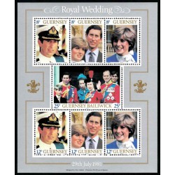 سونیرشیت ازدواج سلطنتی - دایانا اسپنسر و پرنس چارلز - گورنزی 1981 قیمت 7.7 دلار