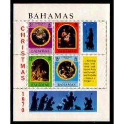 مینی شیت کریستمس - تابلو نقاشی - باهاماس 1970