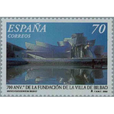 1 عدد تمبر 700مین سالگرد بیلبائو - اسپانیا 2000