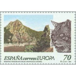 1 عدد تمبر مشترک اروپا Europa Cept - حفاظت از طبیعت و پارکهای ملی- اسپانیا 1999