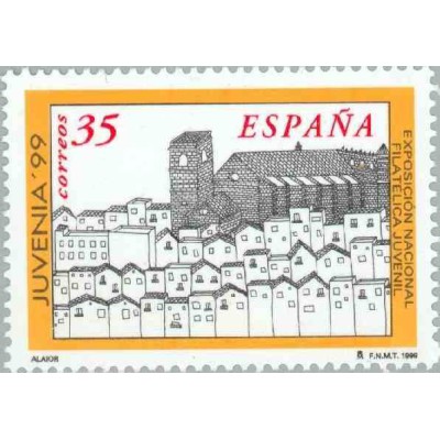 1 عدد تمبر نمایشگاه ملی تمبر جوانان - جوونی یا - اسپانیا 1999