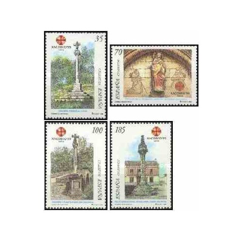 4 عدد تمبر سال مقدس - اسپانیا 1999 قیمت 3.5 دلار