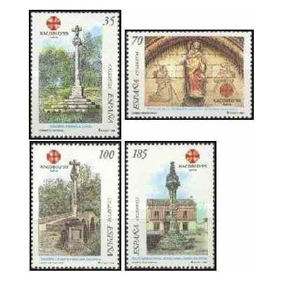 4 عدد تمبر سال مقدس - اسپانیا 1999 قیمت 3.5 دلار