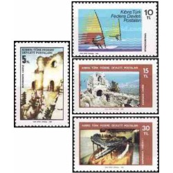 4 عدد تمبر توریسم - قبرس ترکیه 1982