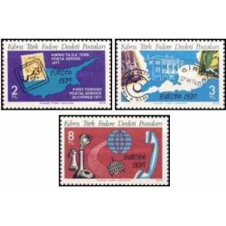 3 عدد تمبر مشترک اروپا - Europa Cept - پست و ارتباطات - قبرس ترکیه 1979