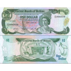 اسکناس 1 دلار - بلیز 1987 سفارشی