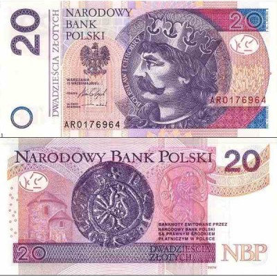 اسکناس 20 زلوتیچ - لهستان 2016