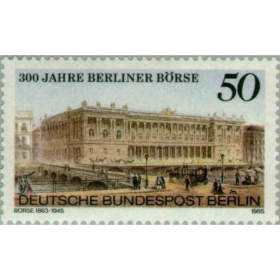 1 عدد تمبر 300مین سالگرد مبادله در برلین - برلین آلمان 1985