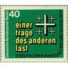 1 عدد تمبر روز کلیسای پروتسات - برلین آلمان 1977