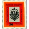 1 عدد تمبر صدمین سالگرد تاسیس امپراطوری آلمان - برلین آلمان 1971