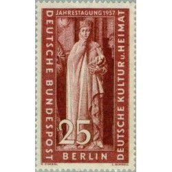 1 عدد تمبر جلسه سالانه شورای فرهنگی آلمان شرقی - برلین آلمان 1957 با شارنیه