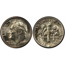 سکه 10 سنت - نیکل مس - D - آمریکا 1993 غیر بانکی